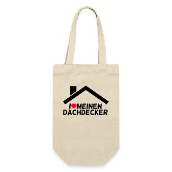 Dachdecker - Geschenkbeutel für Flaschen - Natur - Vorne