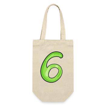 6 - Geschenkbeutel für Flaschen - Natur - Vorne