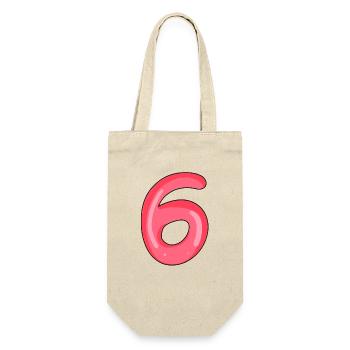 6ème anniversaire - Sac à bouteille - nature - Devant