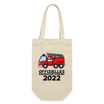 Kindergarten - Ich bin jetzt ein Kindergartenkind - Geschenkbeutel für Flaschen - Natur - Vorne