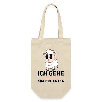 Kinder Kindergartenkind Kindergarten Geschenk - Geschenkbeutel für Flaschen - Natur - Vorne