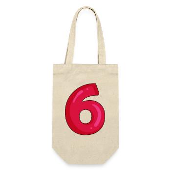 6 - Geschenkbeutel für Flaschen - Natur - Vorne