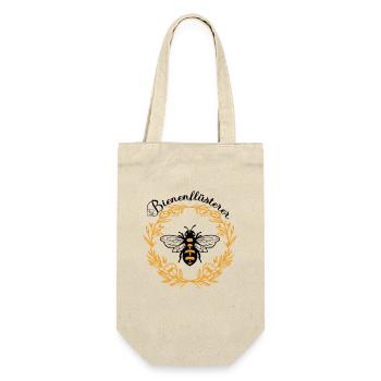 Bienen Flüsterer Imker Imkerin Geschenk Frühling - Geschenkbeutel für Flaschen - Natur - Vorne
