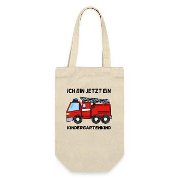 Kindergartenkind Kindergarten Geschenk - Geschenkbeutel für Flaschen - Natur - Vorne