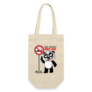 Non-fumeur Depuis 2013 Fumeurs Déclaration Cadeau - Sac à bouteille - nature - Devant