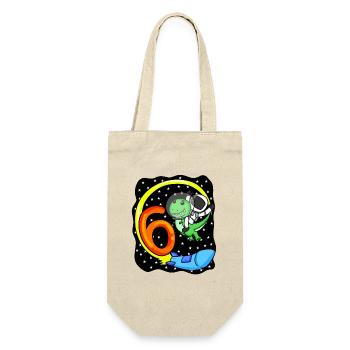 6ème anniversaire astronaute 6 ans garçon cadeau - Sac à bouteille - nature - Devant
