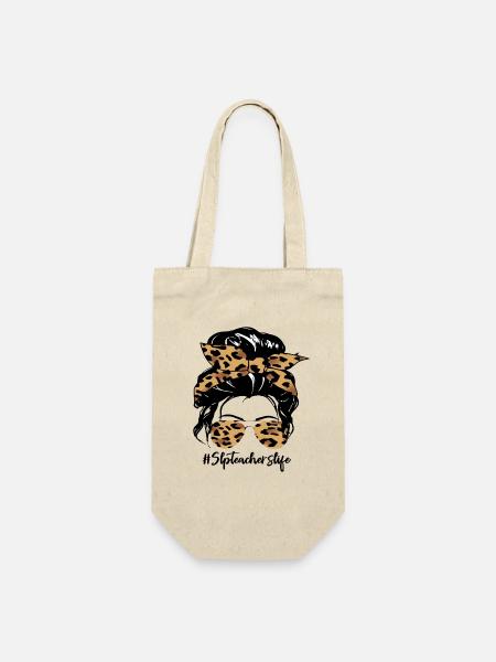 Cheveux en forme de léopard et lunettes de soleil - Sac à bouteille - nature