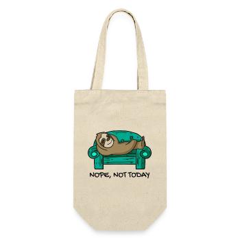 Paresseux drôle sur canapé cadeau - Sac à bouteille - nature - Devant