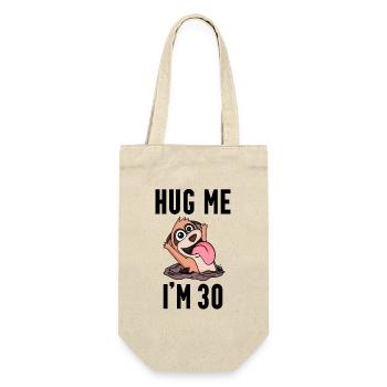 30 birthday - 30 years - hug - Gift Bag for Bottles - nature - Front
