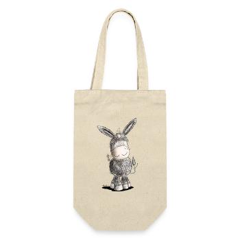 Happy Donkey I Animal Motif - Sac à bouteille - nature - Devant