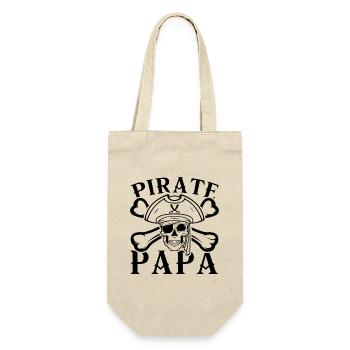 Pirate Papa Citation amusante pour les pirates - Sac à bouteille - nature - Devant