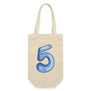 5 - Geschenkbeutel für Flaschen - Natur - Vorne