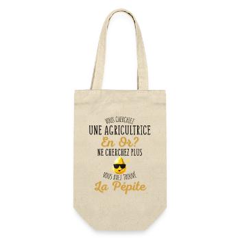 Vous Cherchiez une Agricultrice en Or? - Humour - Sac à bouteille - nature - Devant