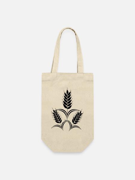 3 Ähren - Geschenkbeutel für Flaschen - Natur