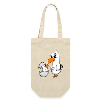 Mouette avec bébé Mouette - Sac à bouteille - nature - Devant