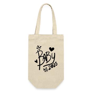 Bébé 2023 - Nouveau-né 2023 Cadeau bébé - Sac à bouteille - nature - Devant