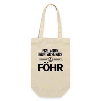 Nordsee Föhr - Geschenkbeutel für Flaschen - Natur - Vorne