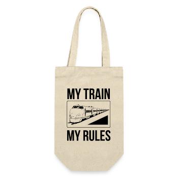 Le conducteur de train dit mon train mes règles - Sac à bouteille - nature - Devant