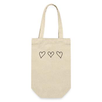 Cœur Cœur Amour - Sac à bouteille - nature - Devant