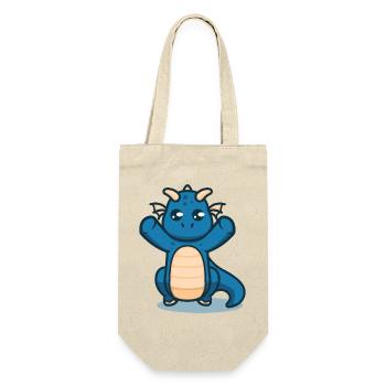 Cute baby dragon wants to be held in her arms - Gift Bag for Bottles - nature - Front