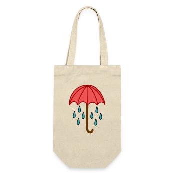 Raindrops under the umbrella - Gift Bag for Bottles - nature - Front