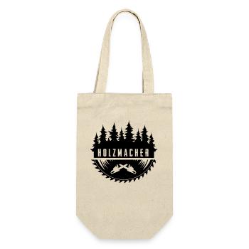 Holzfäller - Geschenkbeutel für Flaschen - Natur - Vorne