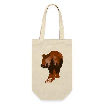 Climate Change Environmental Protection Bear - Gift Bag for Bottles - nature - Front