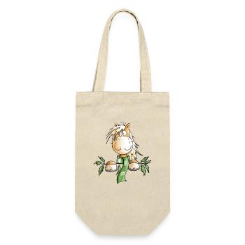 Winter Horse I Horse Motif Fun - Gift Bag for Bottles - nature - Front