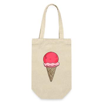 Eis - Geschenkbeutel für Flaschen - Natur - Vorne