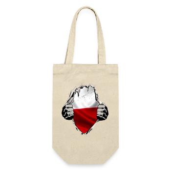 Pologne - Drapeau polonais sous la chemise - Sac à bouteille - nature - Devant