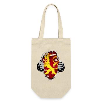 Lion de Finlande sous la chemise - Sac à bouteille - nature - Devant