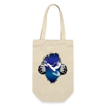 Dove of peace under the shirt - Gift Bag for Bottles - nature - Front