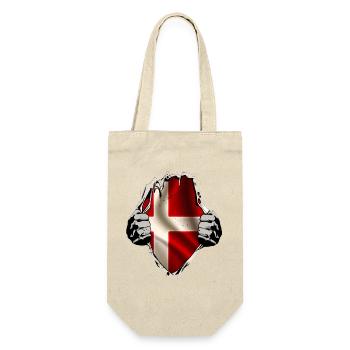 Denmark under the shirt - Gift Bag for Bottles - nature - Front