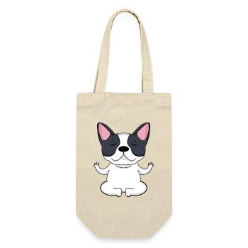 Yoga Dog French Bulldog - Gift Bag for Bottles - nature - Front