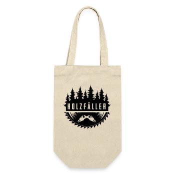 Holzfäller - Geschenkbeutel für Flaschen - Natur - Vorne