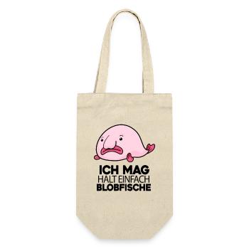 Blobfisch Fisch Fische - Geschenkbeutel für Flaschen - Natur - Vorne
