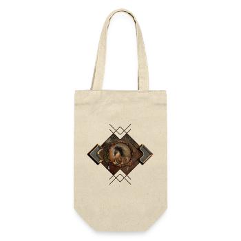 Beautiful steampunk horse with cape and gears - Gift Bag for Bottles - nature - Front