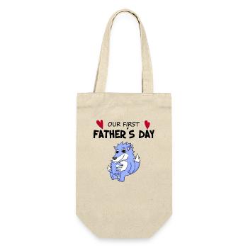 Father's Day Gift - Our First Father's Day - Gift Bag for Bottles - nature - Front
