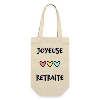 RETRAITE. BONNE RETRAITE. JOYEUSE RETRAITE - Sac à bouteille - nature - Devant