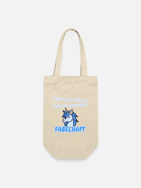 Fabelhafter Abschied - Geschenkbeutel für Flaschen - Natur