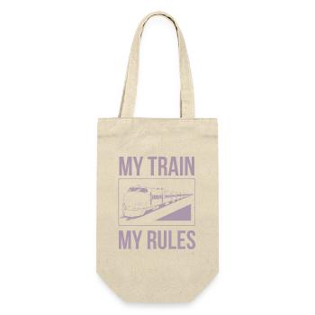 Le conducteur de train dit mon train mes règles - Sac à bouteille - nature - Devant