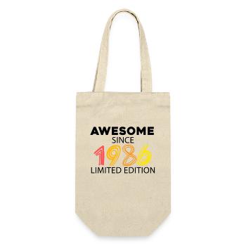tastic since 1986 - born in 1986 - Gift Bag for Bottles - nature - Front