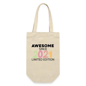 Fantastic since 2021 - Vintage 2021 - Gift Bag for Bottles - nature - Front