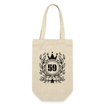 59 - Born year Year of birth 1959 - Gift Bag for Bottles - nature - Front