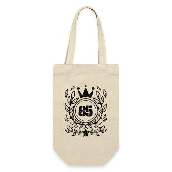 85 - Born year Year of birth 1985 - Gift Bag for Bottles - nature - Front