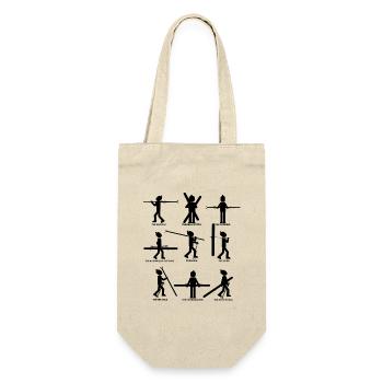 9 types of skiers - Gift Bag for Bottles - nature - Front