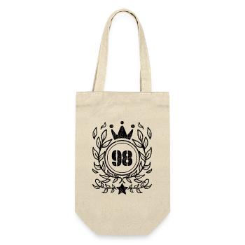 98 Number Krone wreath 1998 - Gift Bag for Bottles - nature - Front