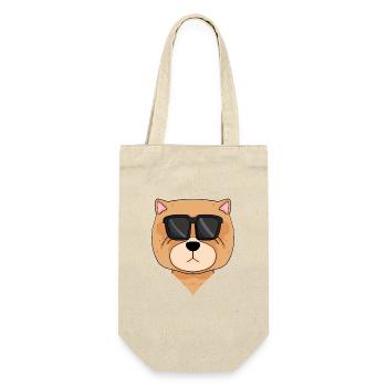 Chow Chow Chien Cool - Sac à bouteille - nature - Devant
