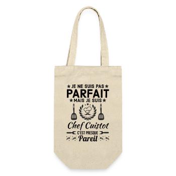 Pas Parfait mais chef CUISTOT 1 - Sac à bouteille - nature - Devant