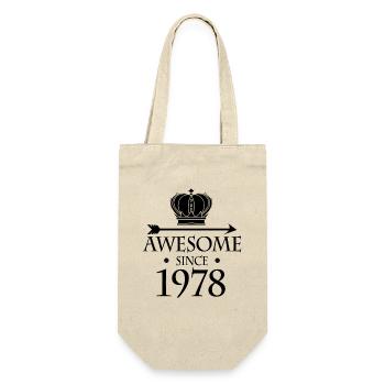 Born in 1978 - Fantastic since 1978 - Gift Bag for Bottles - nature - Front